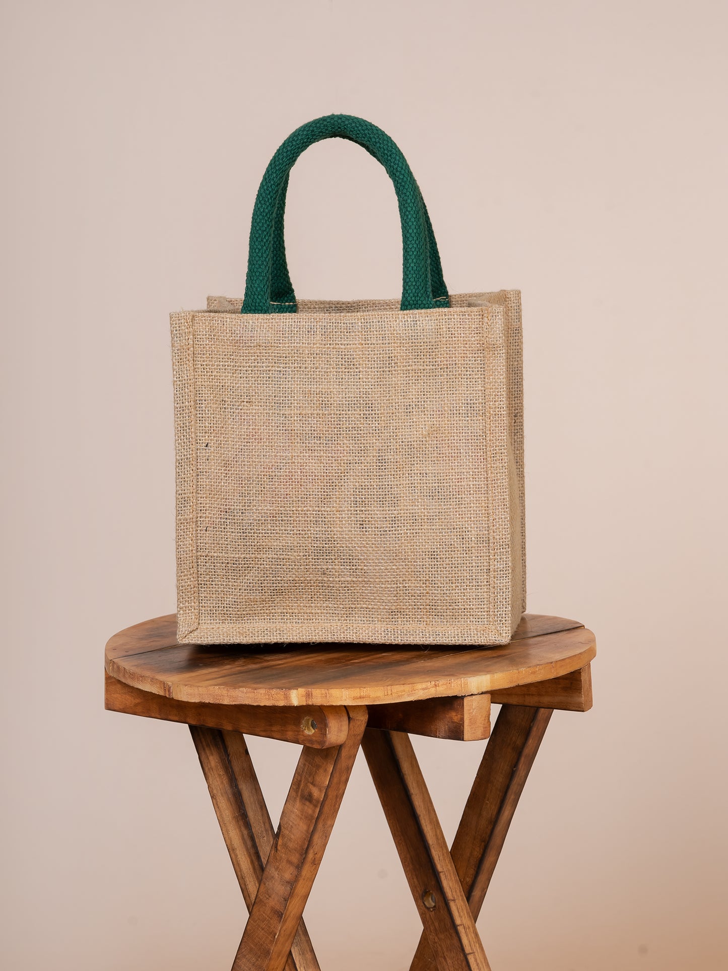 Chelsea Mini Tote Natural Jute & Leaf Embroidered