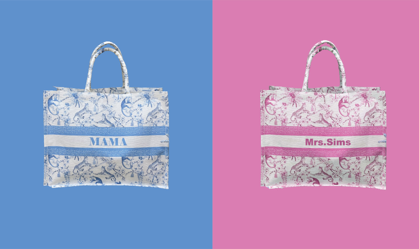 Soho Custom Text Vintage Print-TOTE BAG