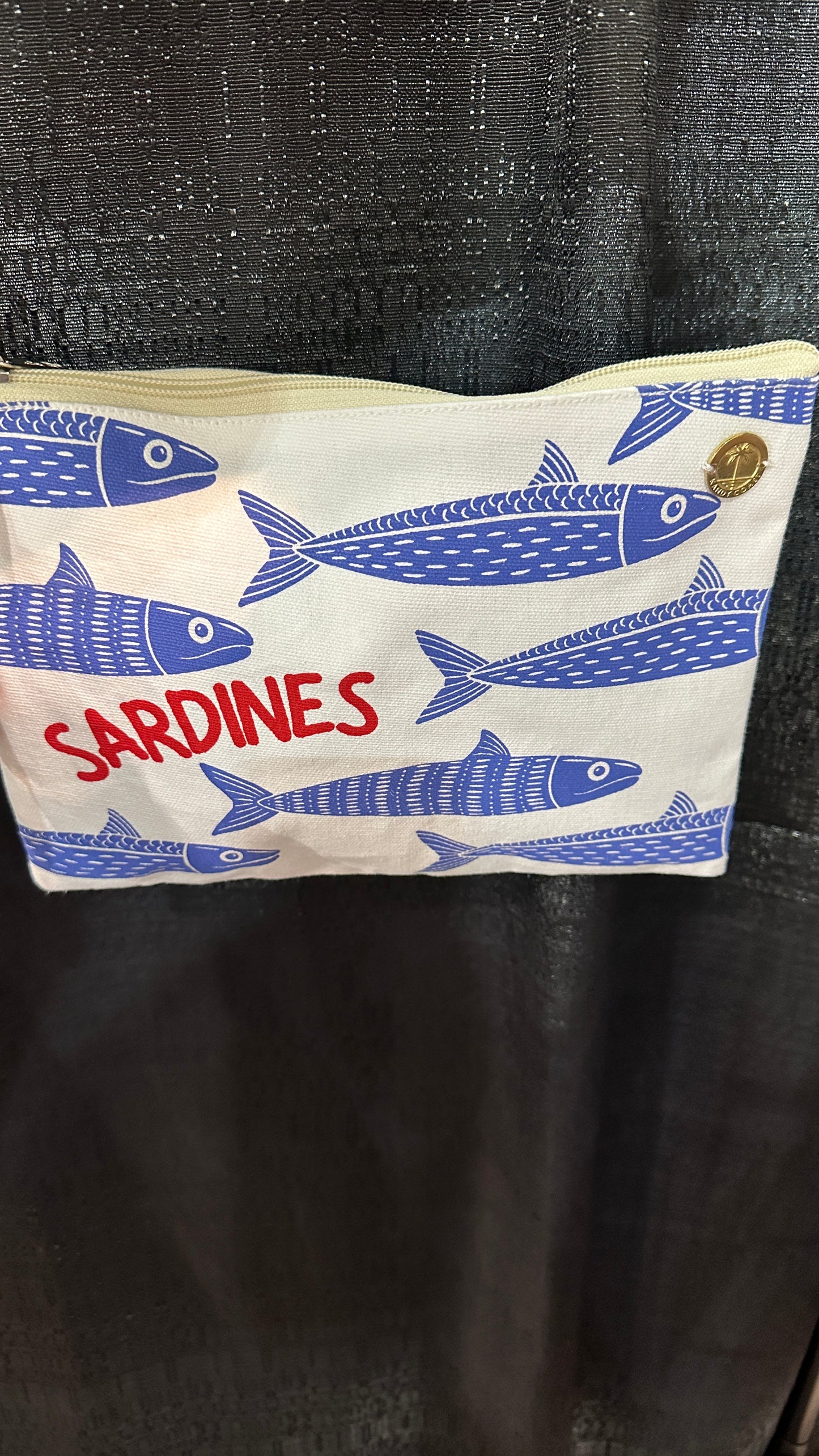 Sardines Fish Travel Pouch Makeup, Cosmetic Organizer Bag