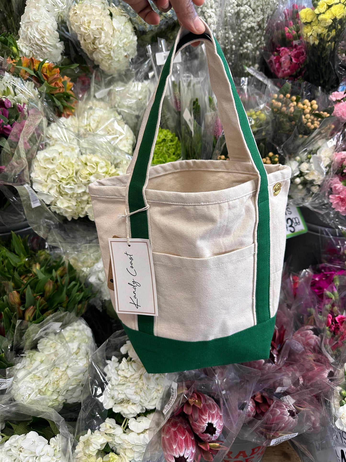 Small Canvas Surf Tote Bag