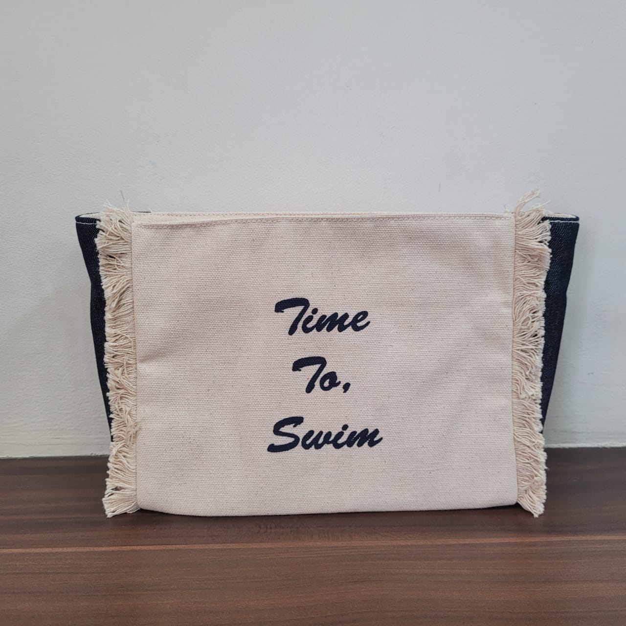 Swim Fringe Denim Pouch