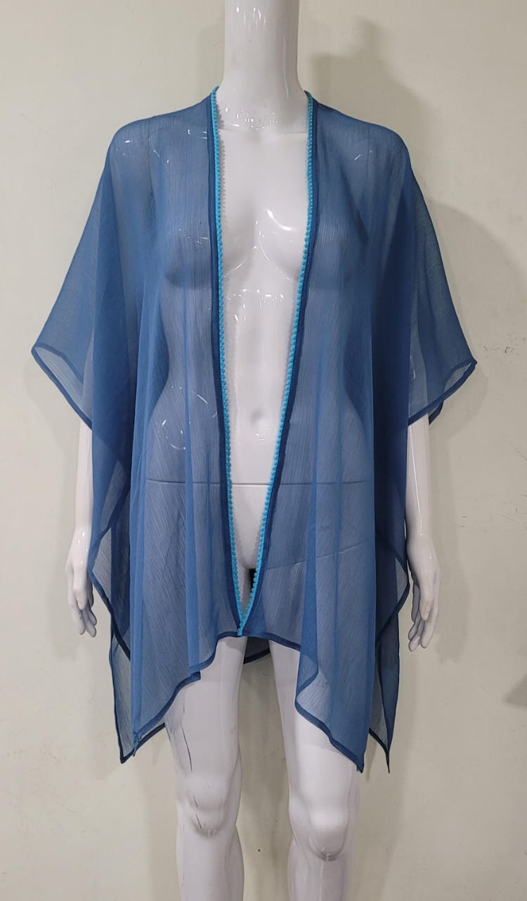 Women Open Kimono Shrug Swim Cover-Up