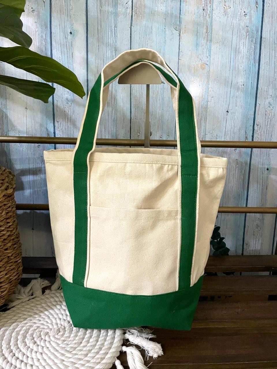 Large Canvas Surf Tote Bag- Customized Hand Beaded