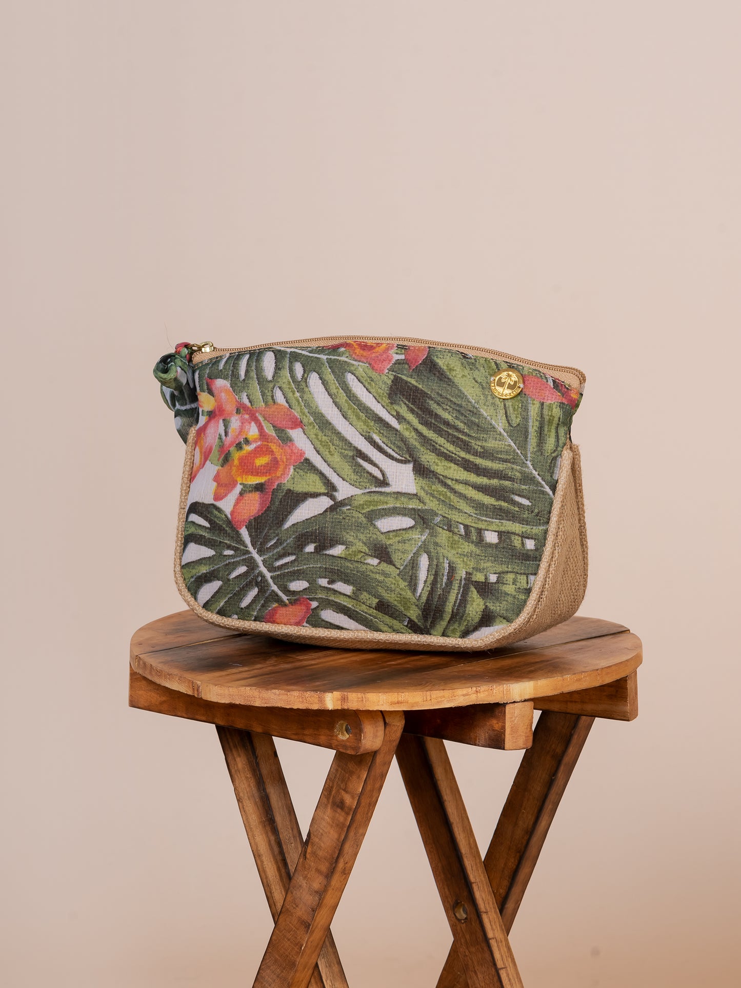Astoria Palm Beach Chiffon Jute Travel Pouch