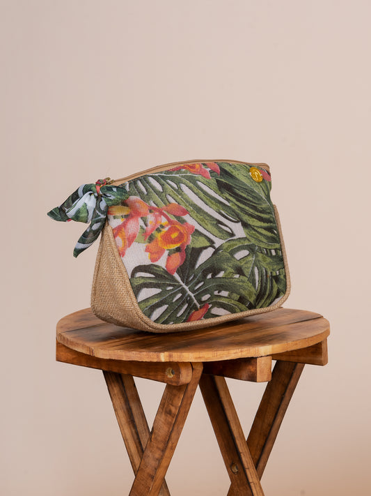 Astoria Palm Beach Chiffon Jute Travel Pouch