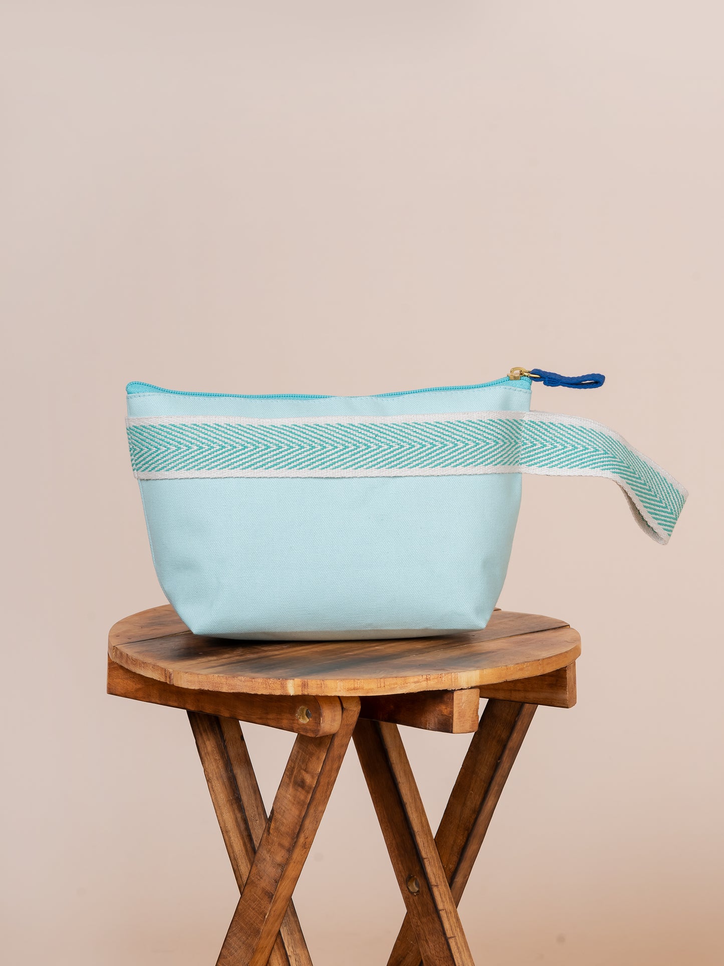 Wristlet in Cotton Canvas Pouch