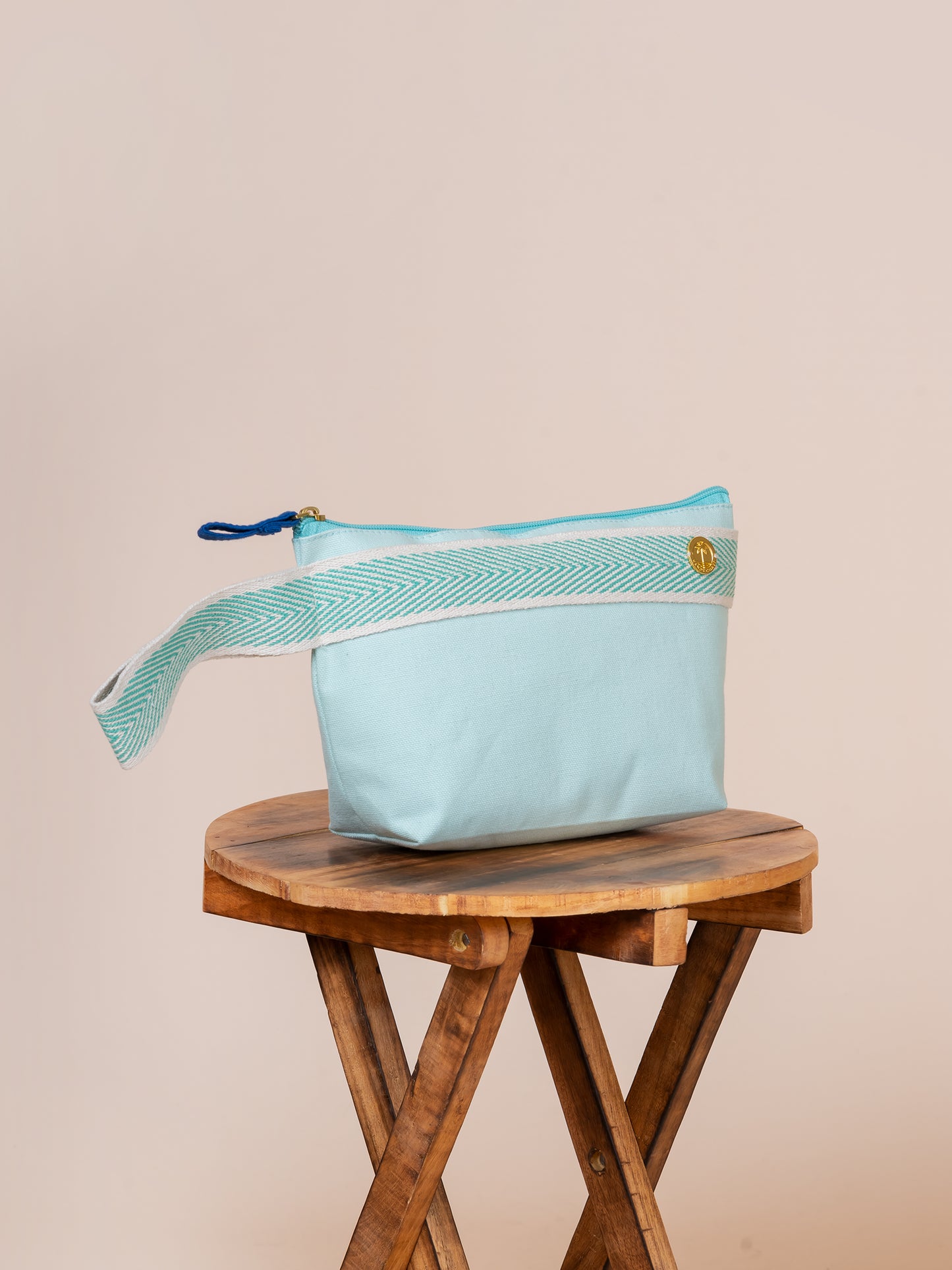 Wristlet in Cotton Canvas Pouch