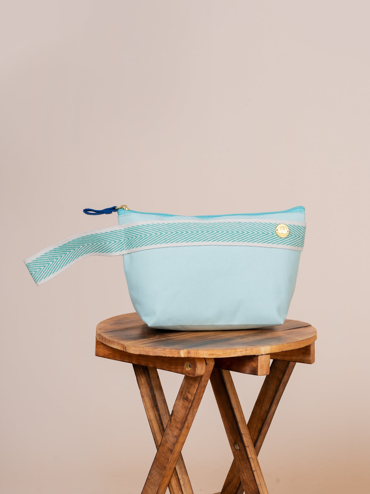 Wristlet in Cotton Canvas Pouch