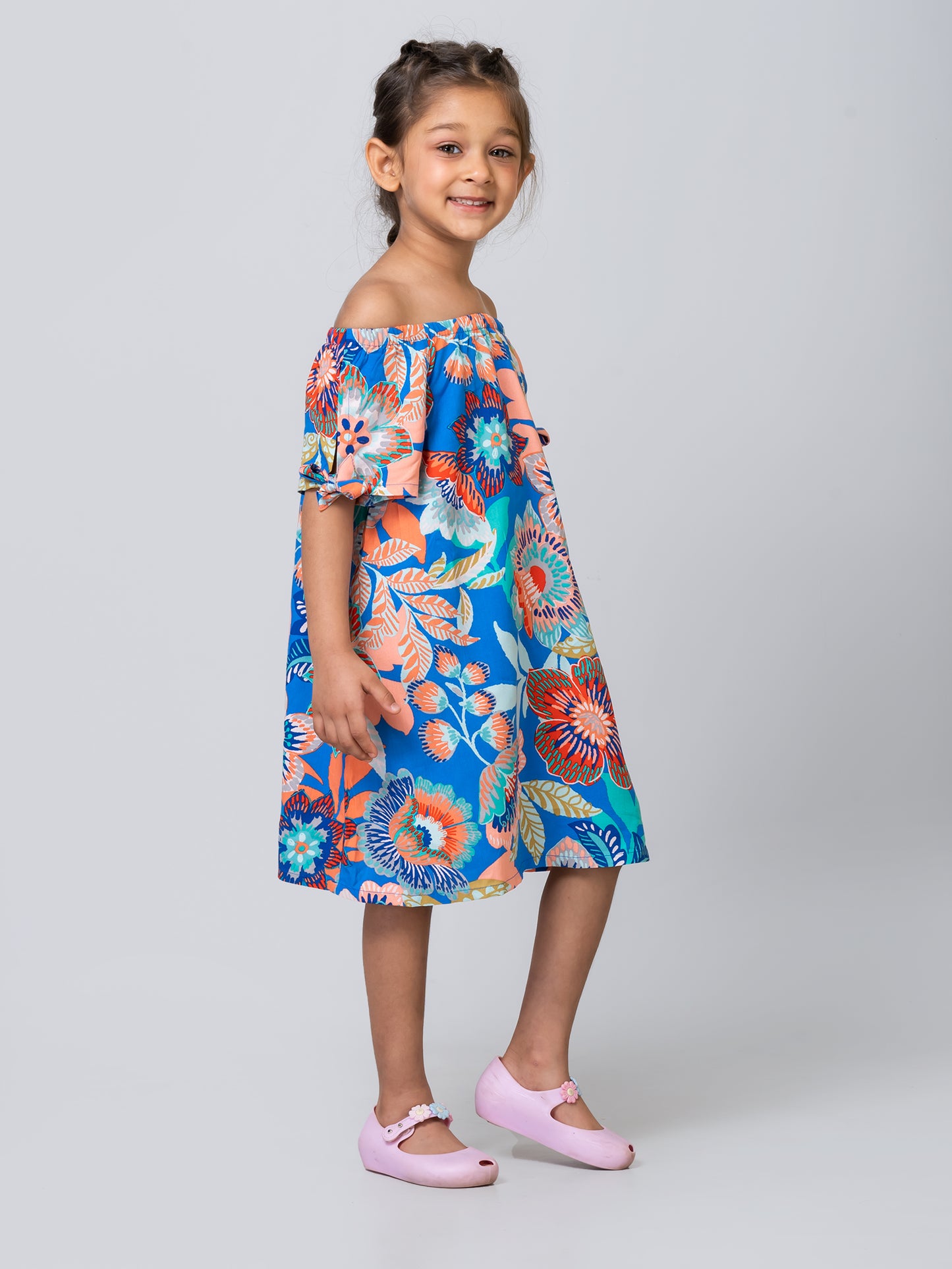 Girls Nectar Off shoulder Swim Coverup Dress