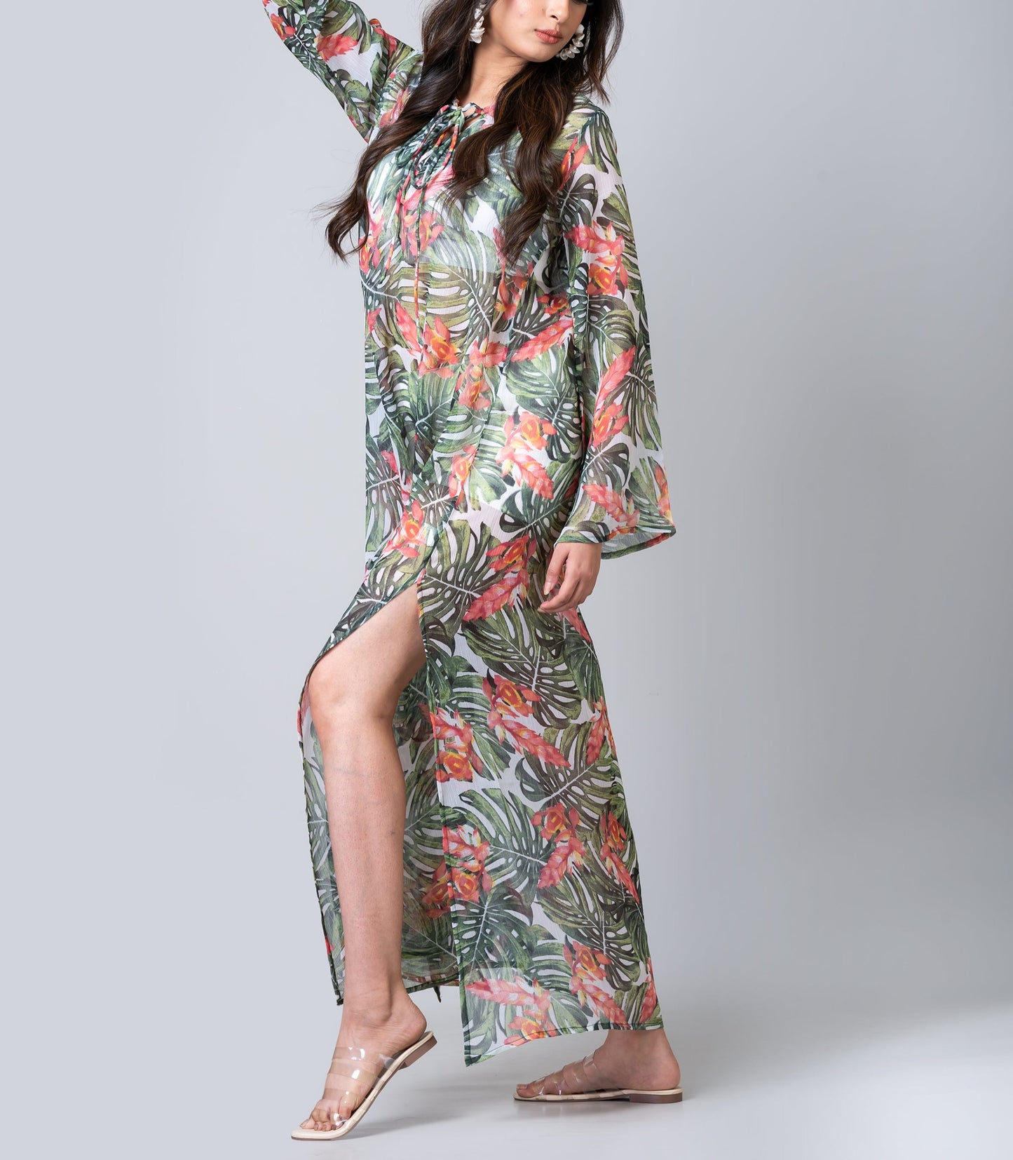 Palm Beach Swim Cover-Up Maxi Dress