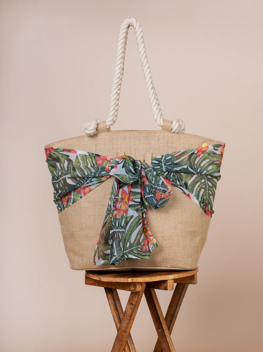Covent Tote with PAREO Sarong : PALM BEACH