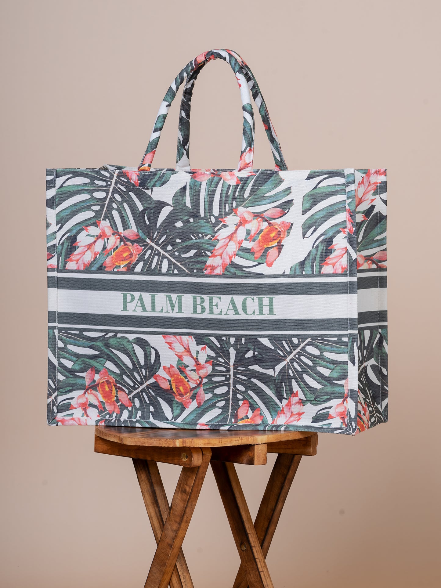 Soho Palm Beach Cotton Canvas Big Tote