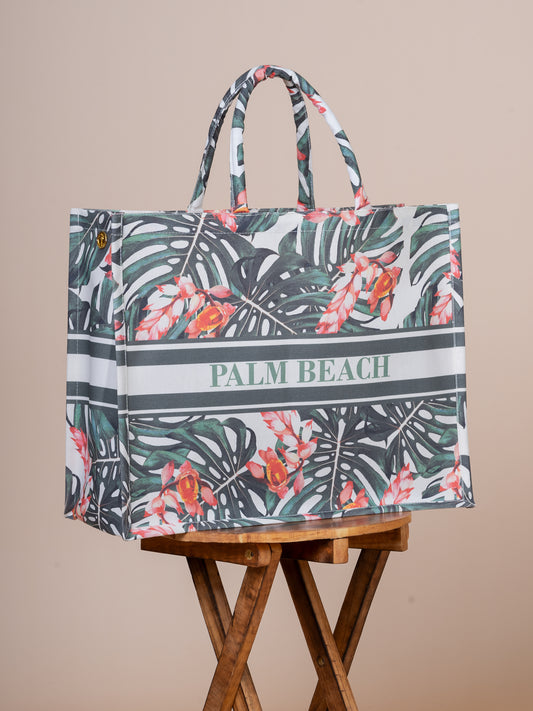 Soho Palm Beach Cotton Canvas Big Tote