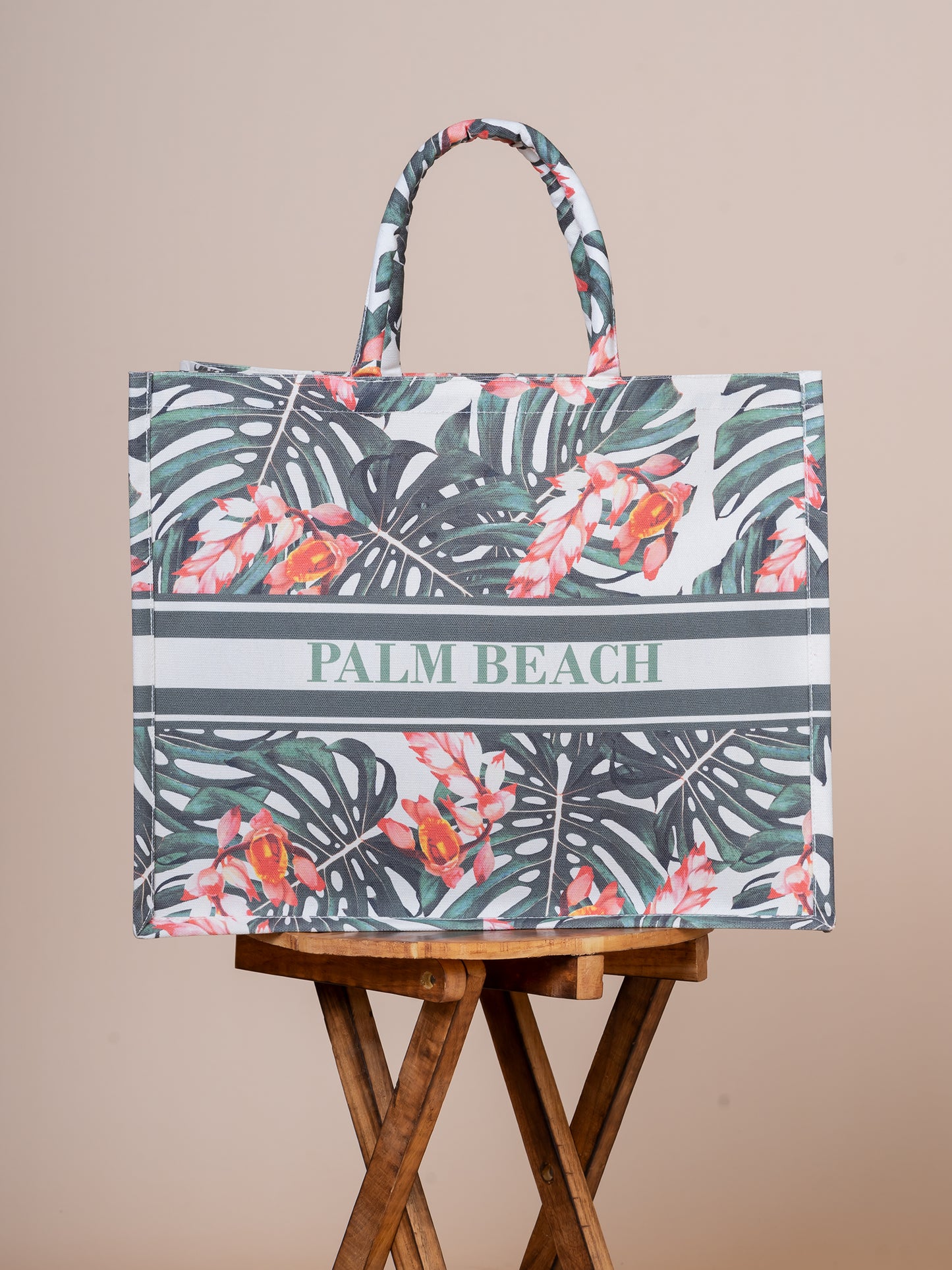 Soho Palm Beach Cotton Canvas Big Tote
