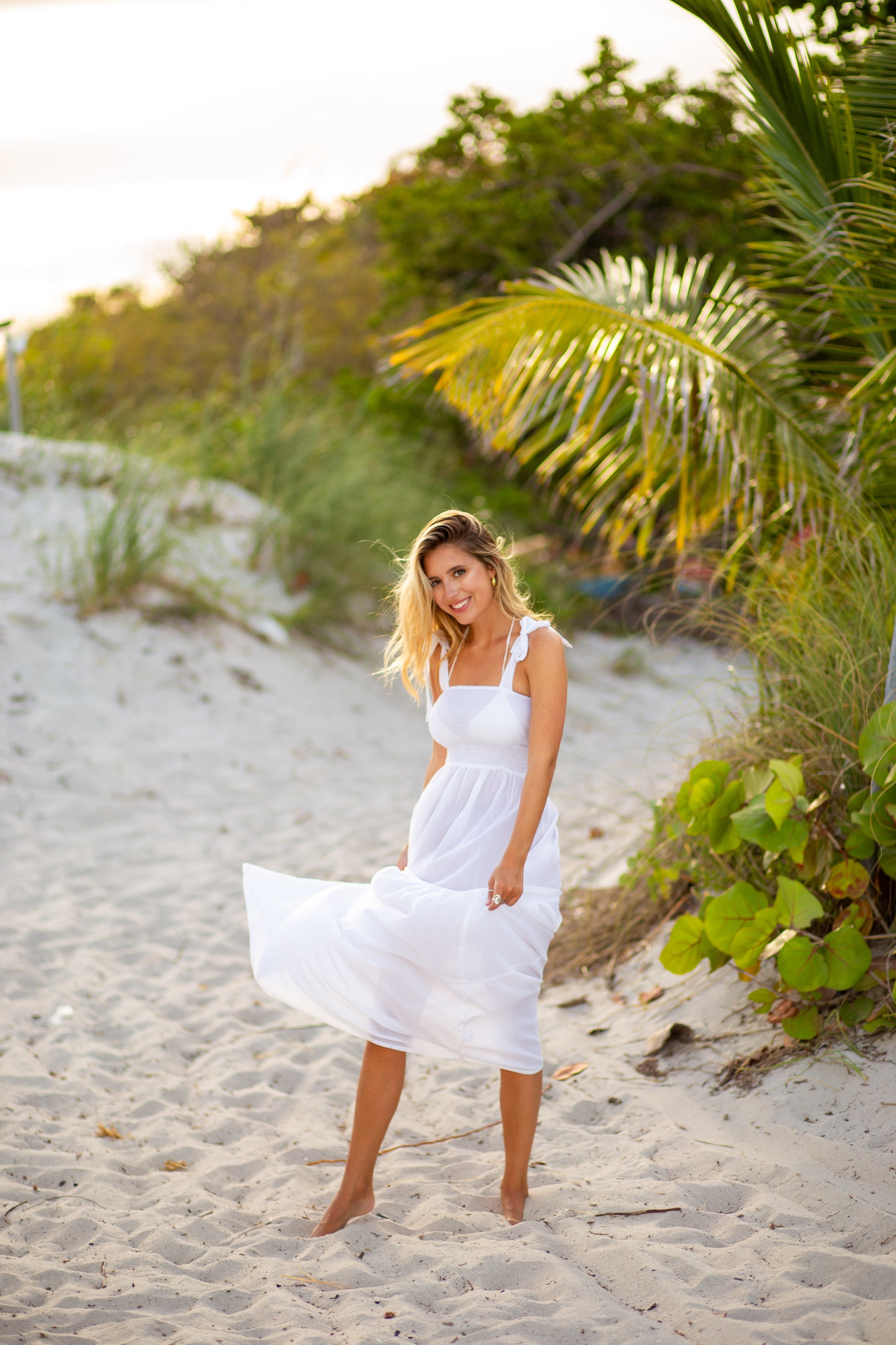 Sofia White Voile Tiered Maxi Dress XXL / White Sofia White Voile Tiered Maxi Dress XXL / White
