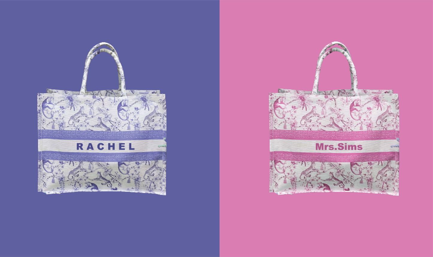 Soho Custom Text Vintage Print-TOTE BAG