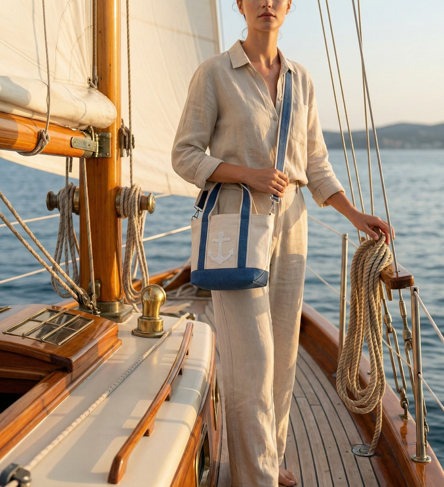 The Club Crossbody Cotton Canvas Bag