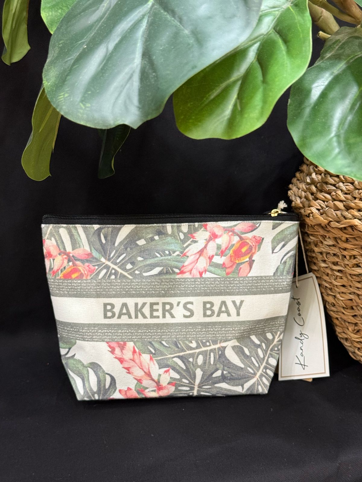 Hudson Palm Beach Cotton Canvas Travel Pouch Custom