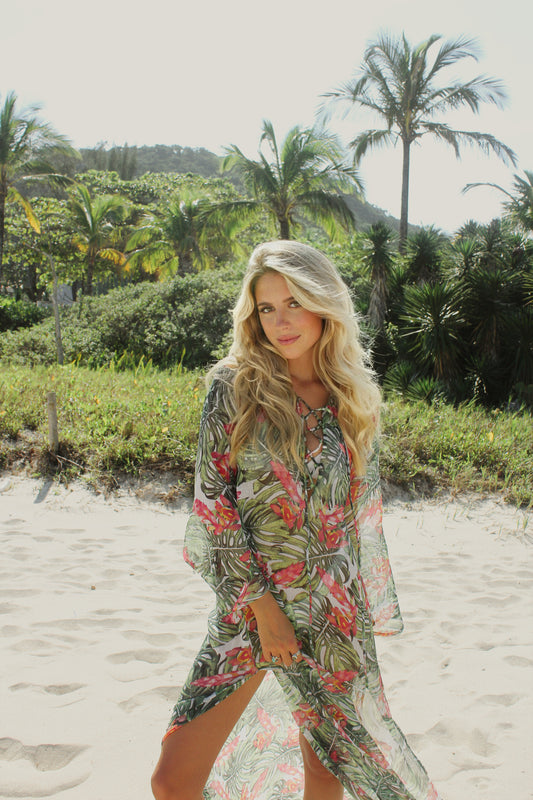 Palm Beach Swim Cover-Up Maxi Dress