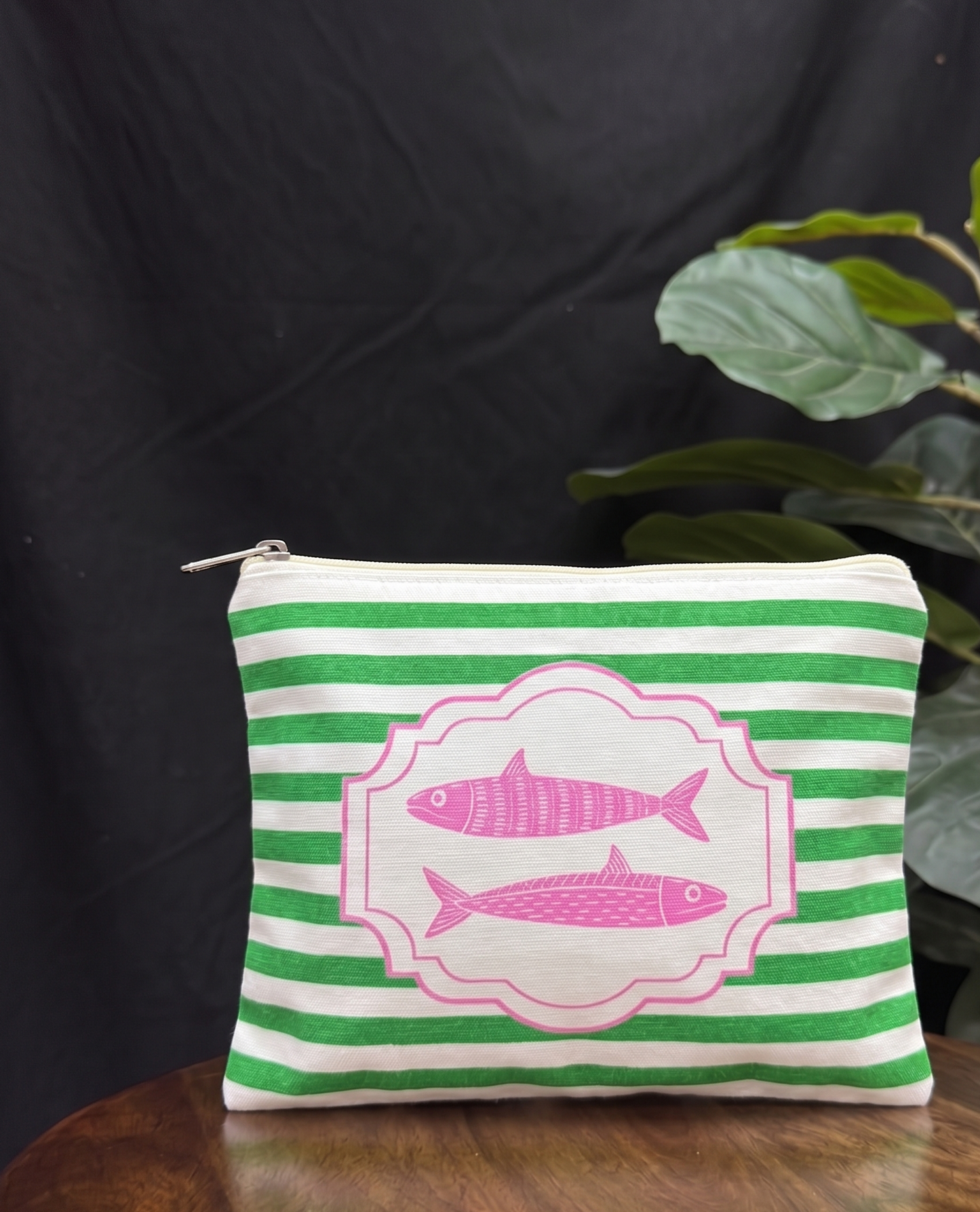 Sardines Fish Travel Pouch Makeup, Cosmetic Organizer Bag