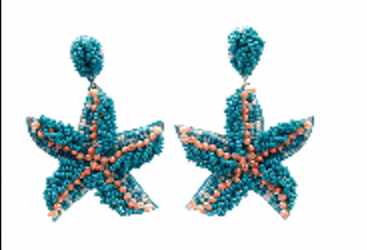 Starfish Beaded Earring