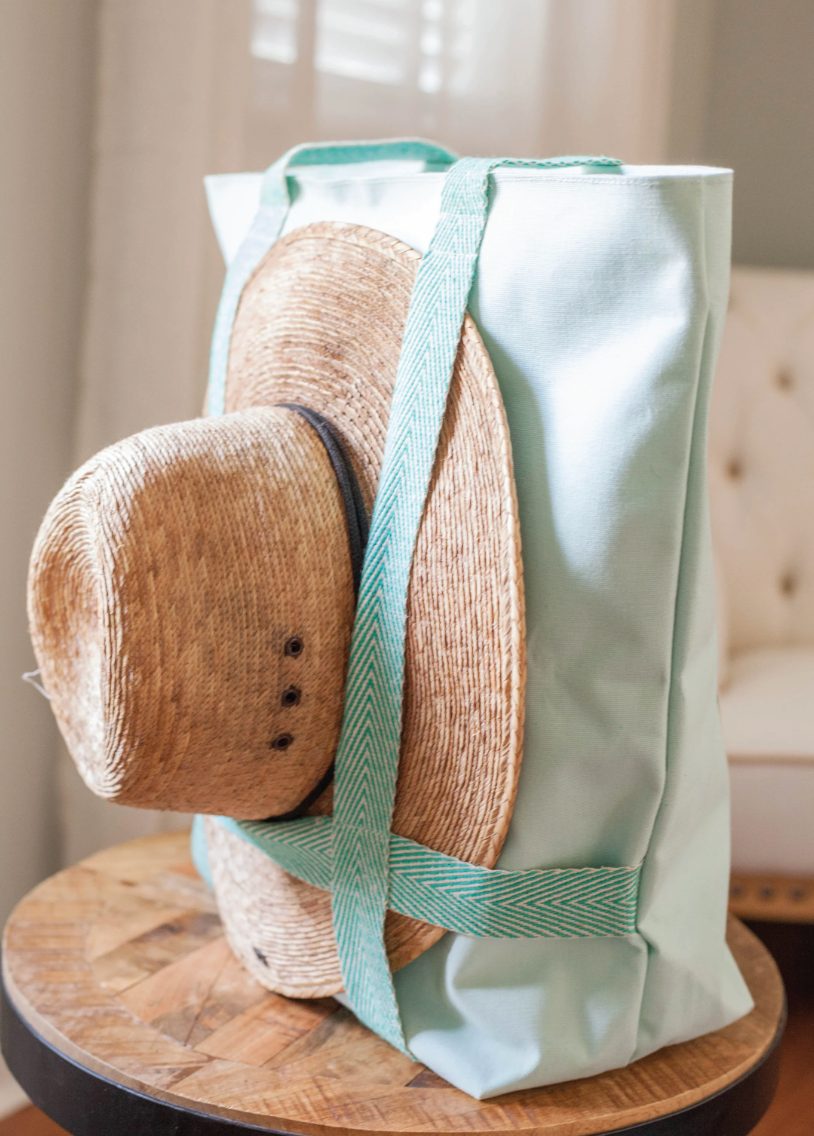 Mint Hat Traveler Tote Bag