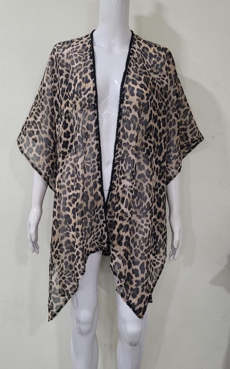 Women Open Kimono Shrug Swim Cover-Up
