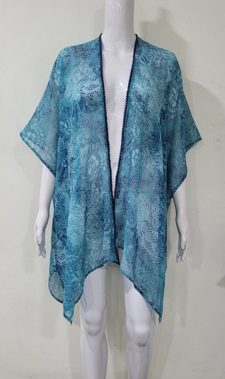 Women Open Kimono Shrug Swim Cover-Up