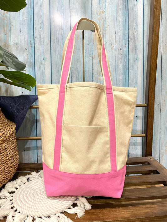 Large Canvas Surf Tote Bag