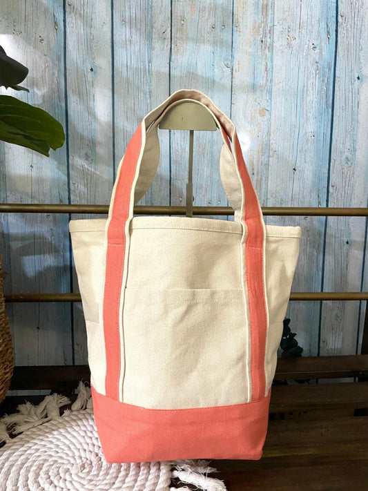 Small Canvas Surf Tote Bag