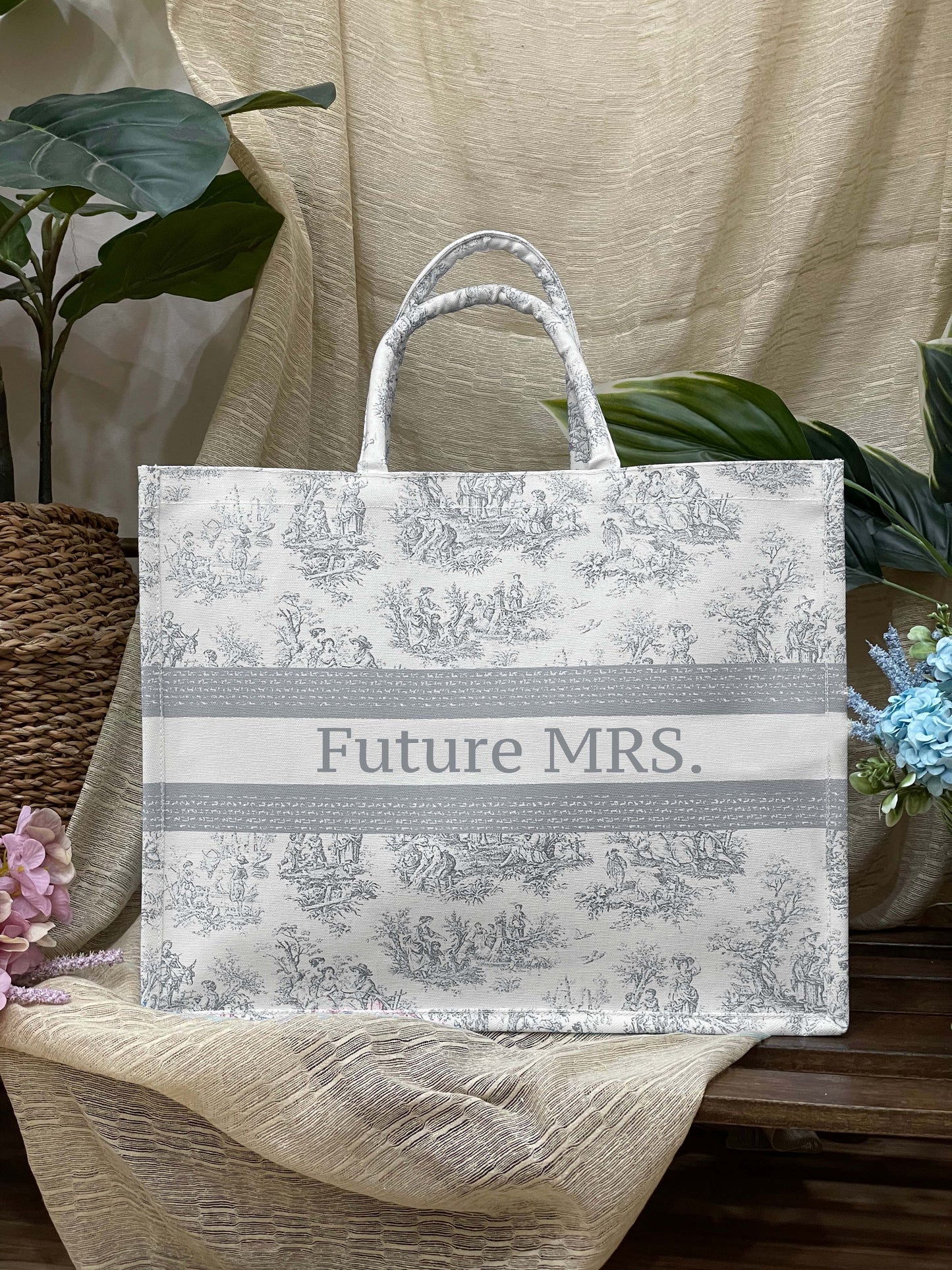 Soho Custom Text Vintage Print-TOTE BAG