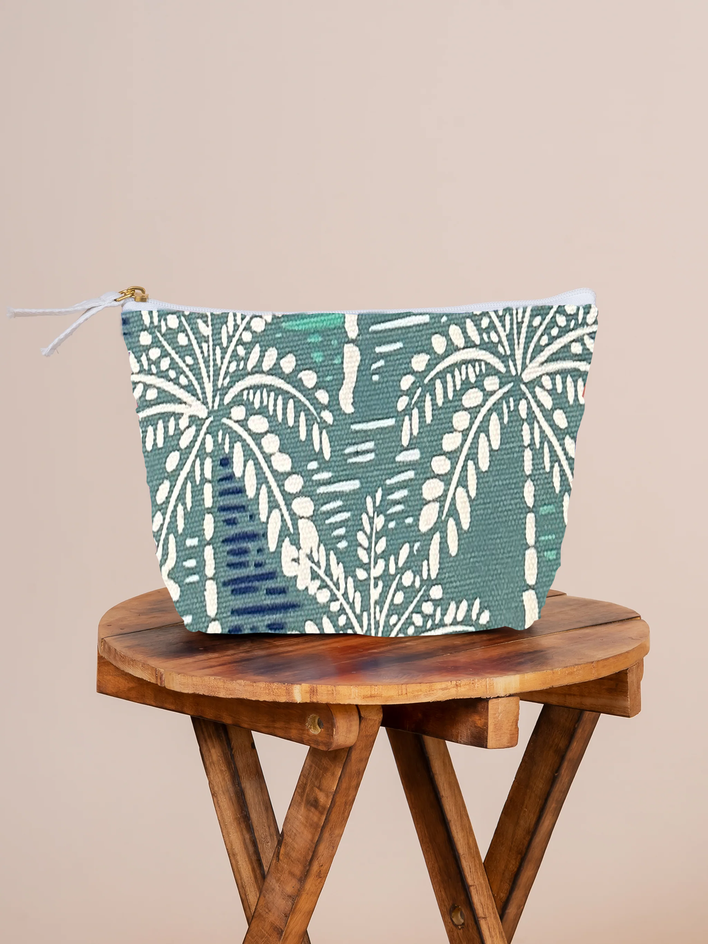 Coco Palm Cotton Canvas Pouch
