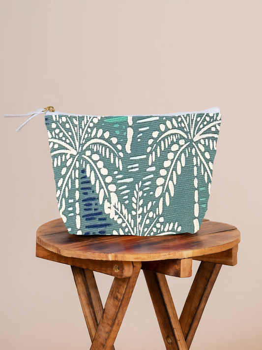 Coco Palm Cotton Canvas Pouch